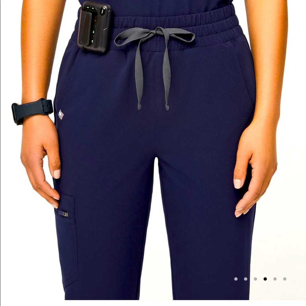 Figs High Waisted Navy Zamora Scrub Pants